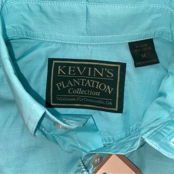 Kevin’s Fine Outdoor Gear & Apparel Men's SS Shirt Seashore Green M - NWT - Picture 7 of 8